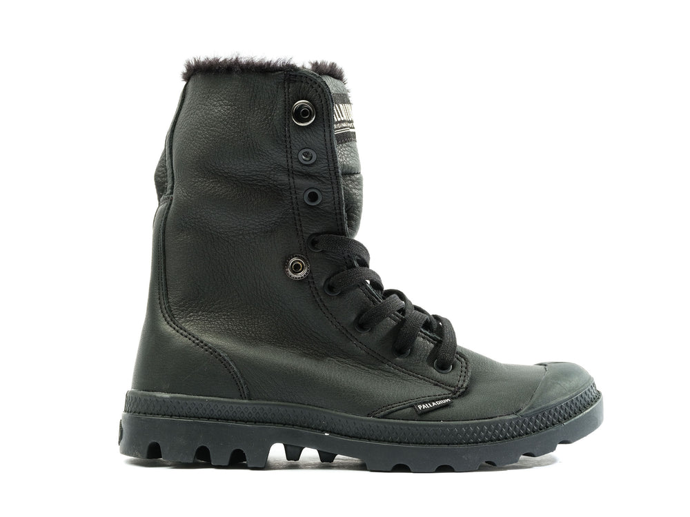 Botas Palladium BAGGY NUBUCK WL Mujer Negras | Ecuador-73810