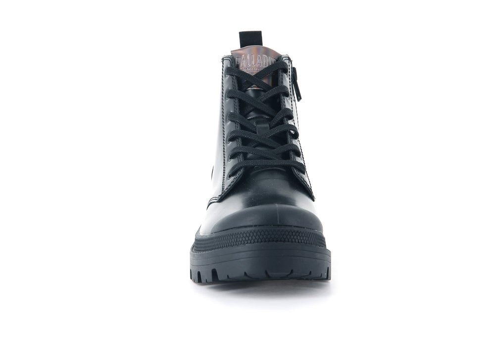 Botas Palladium PALLABASE HI OFF-1 Mujer Negras | Ecuador-90562