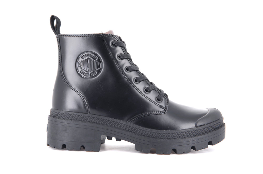 Botas Palladium PALLABASE HI OFF-1 Mujer Negras | Ecuador-90562