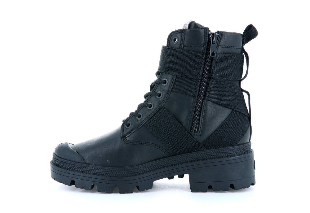 Botas Palladium PALLABASE TACT STR L Mujer Negras | Ecuador-20857