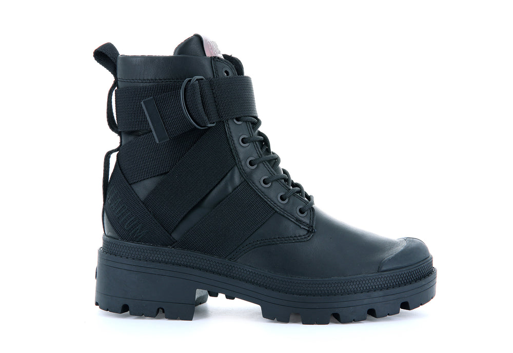 Botas Palladium PALLABASE TACT STR L Mujer Negras | Ecuador-20857