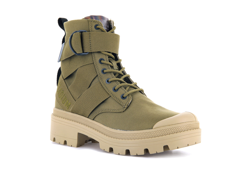 Botas Palladium PALLABASE TACT S TX Mujer Verde Oliva | Ecuador-83176