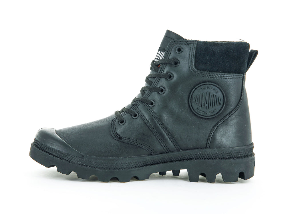 Botas Palladium PALLABROUSSE CUFF WATERPROOF + Mujer Negras | Ecuador-24057