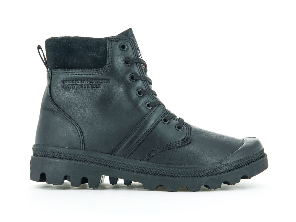 Botas Palladium PALLABROUSSE CUFF WATERPROOF + Mujer Negras | Ecuador-24057