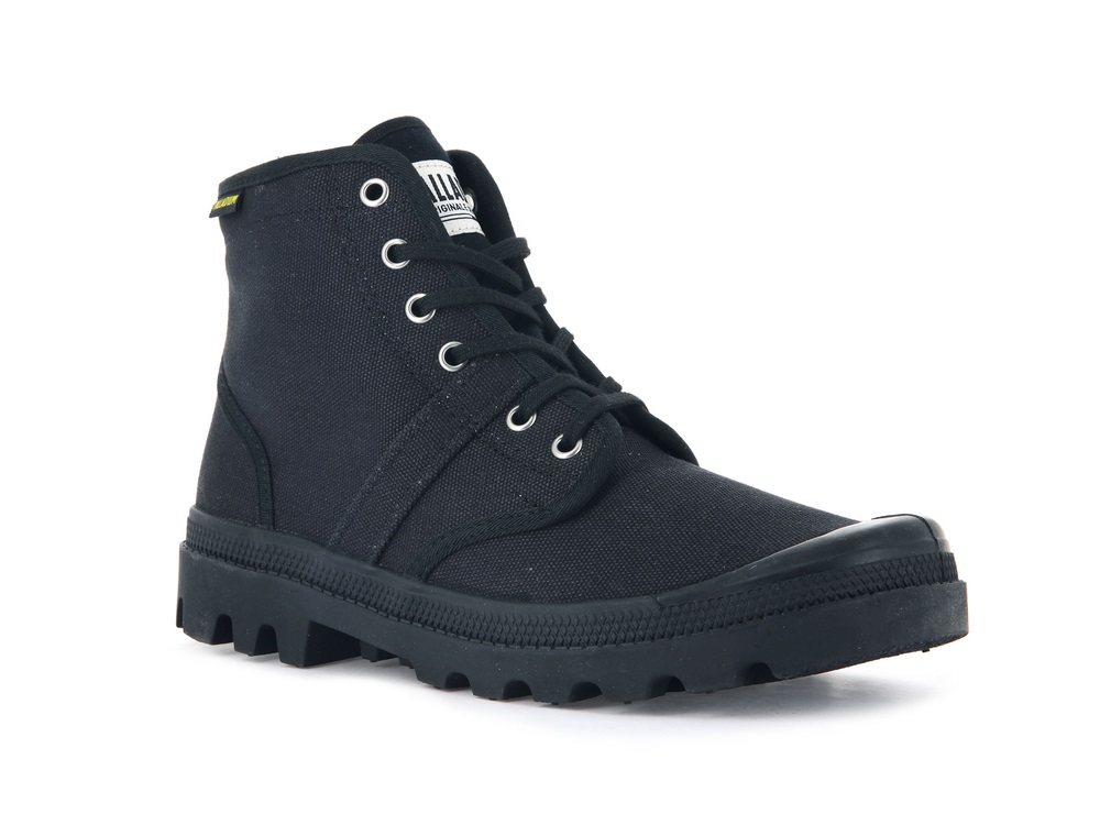 Botas Palladium PALLABROUSSE Hombre Negras | Ecuador-53620