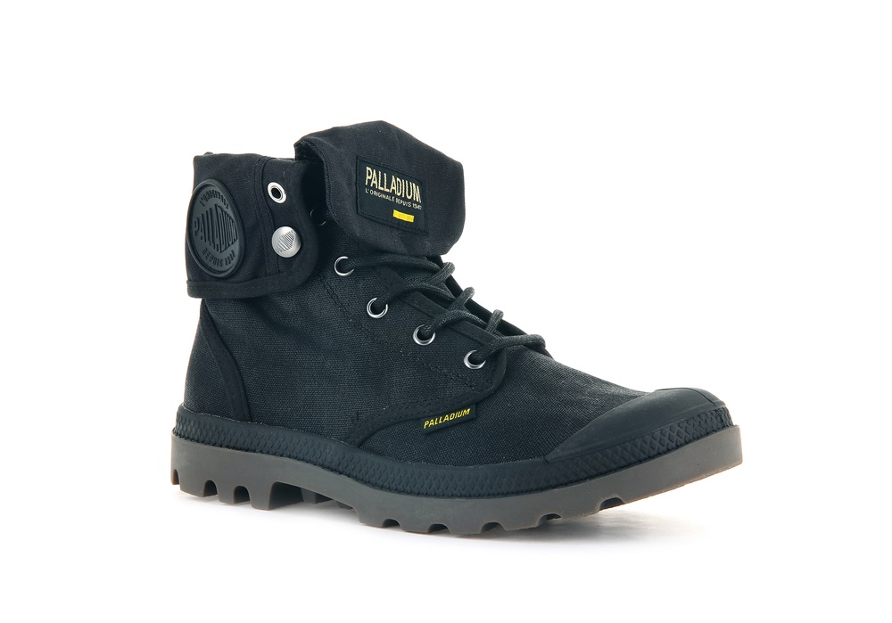 Botas Palladium PAMPA BAGGY WAX Hombre Negras | Ecuador-38956