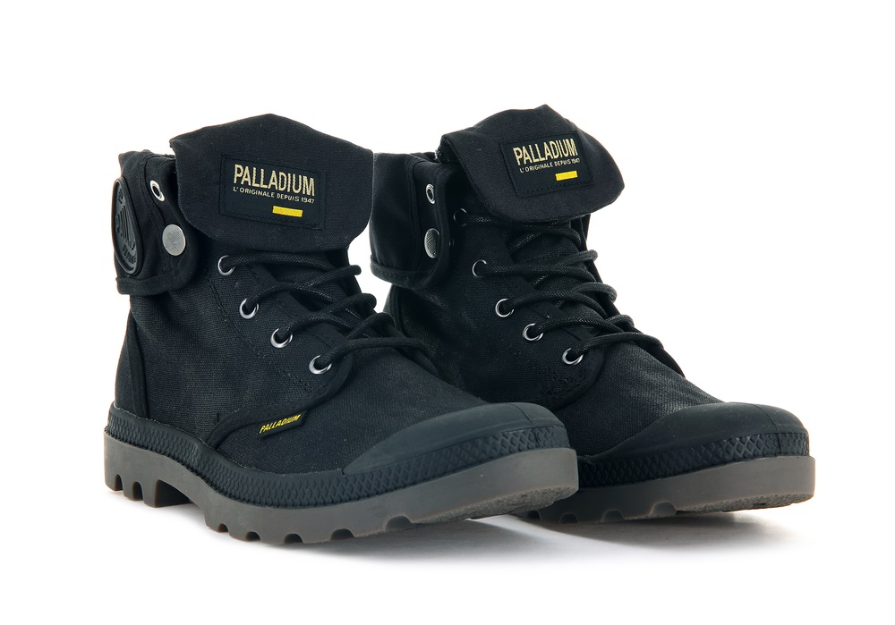 Botas Palladium PAMPA BAGGY WAX Hombre Negras | Ecuador-38956