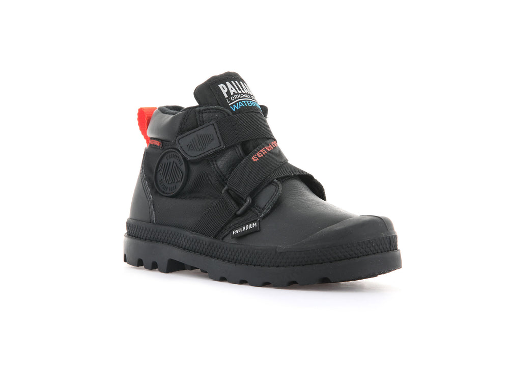 Botas Palladium PAMPA HI CUFFSTR WP+ Niños Negras | Ecuador-06927