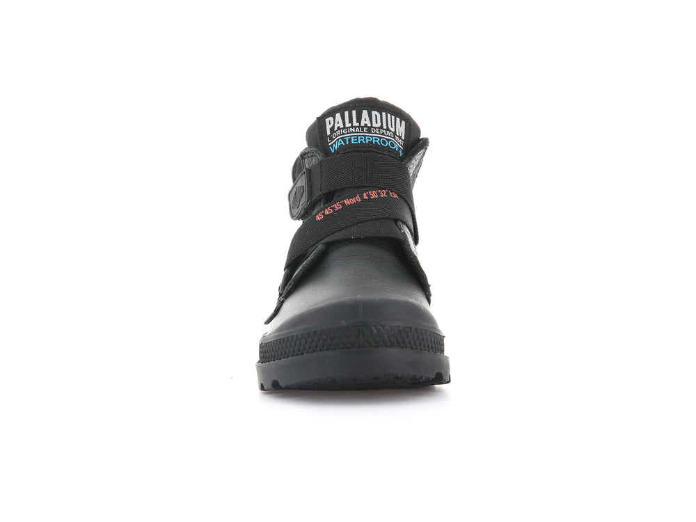 Botas Palladium PAMPA HI CUFFSTR WP+ Niños Negras | Ecuador-06927