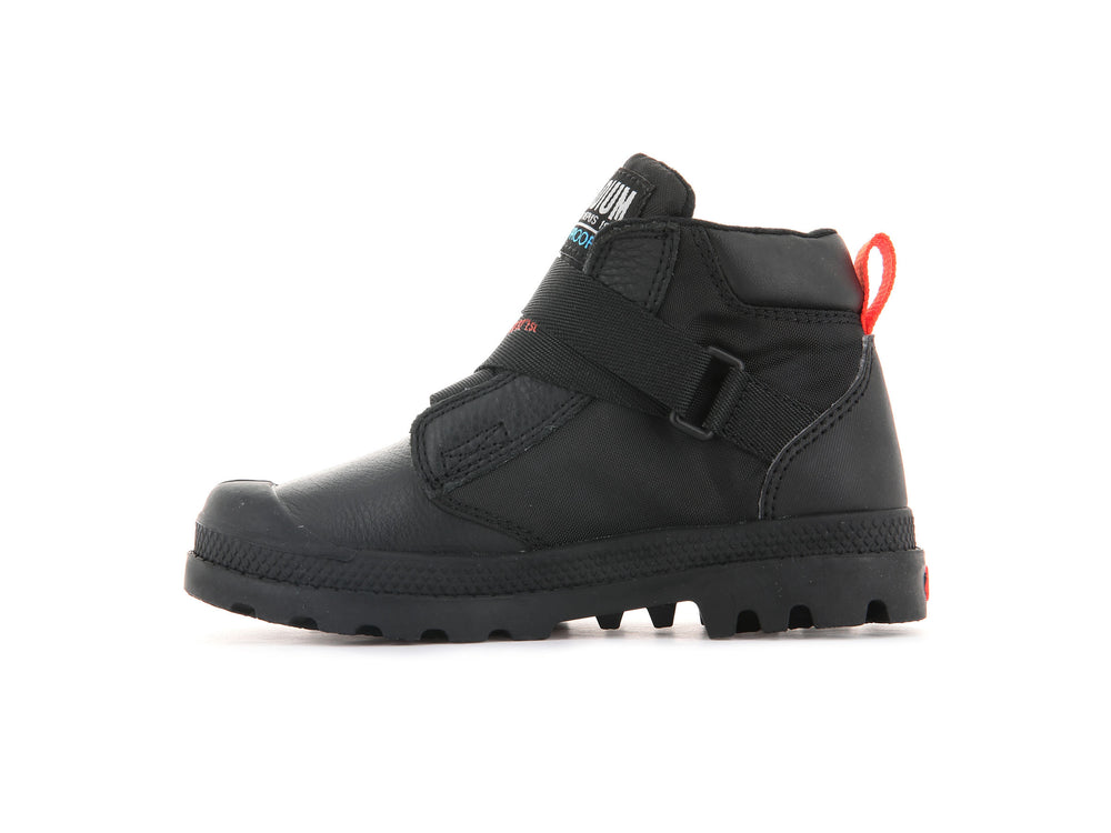 Botas Palladium PAMPA HI CUFFSTR WP+ Niños Negras | Ecuador-06927