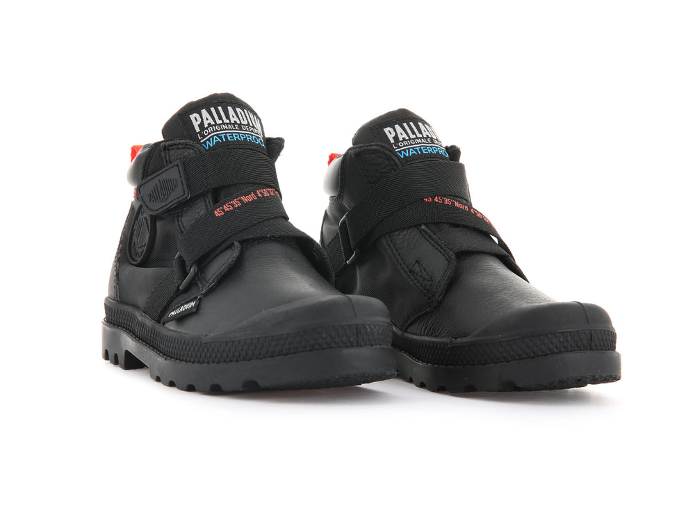 Botas Palladium PAMPA HI CUFFSTR WP+ Niños Negras | Ecuador-06927