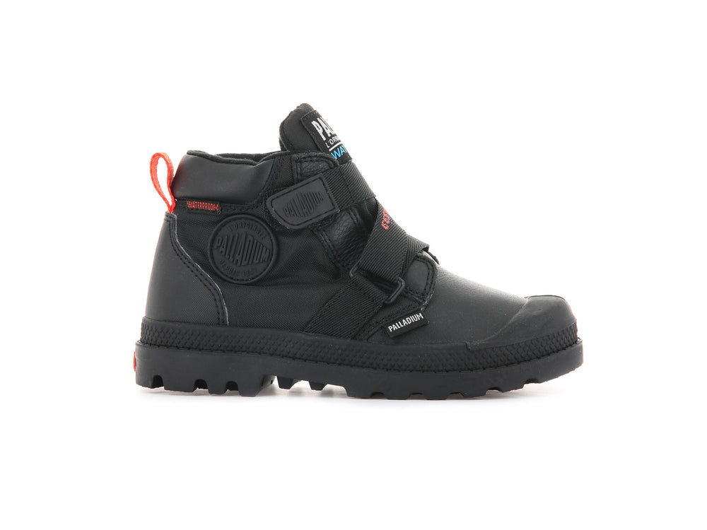 Botas Palladium PAMPA HI CUFFSTR WP+ Niños Negras | Ecuador-06927