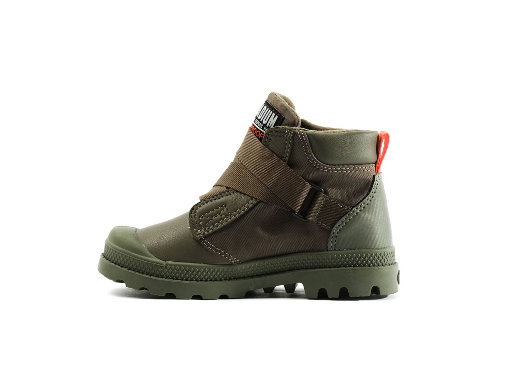 Botas Palladium PAMPA HI CUFFSTR WP+ Niños Verde Oliva | Ecuador-58317