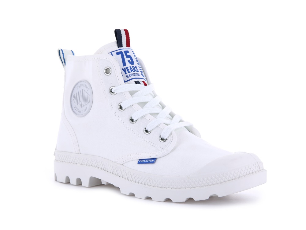 Botas Palladium PAMPA HI DARE 75TH Hombre Blancas | Ecuador-20376