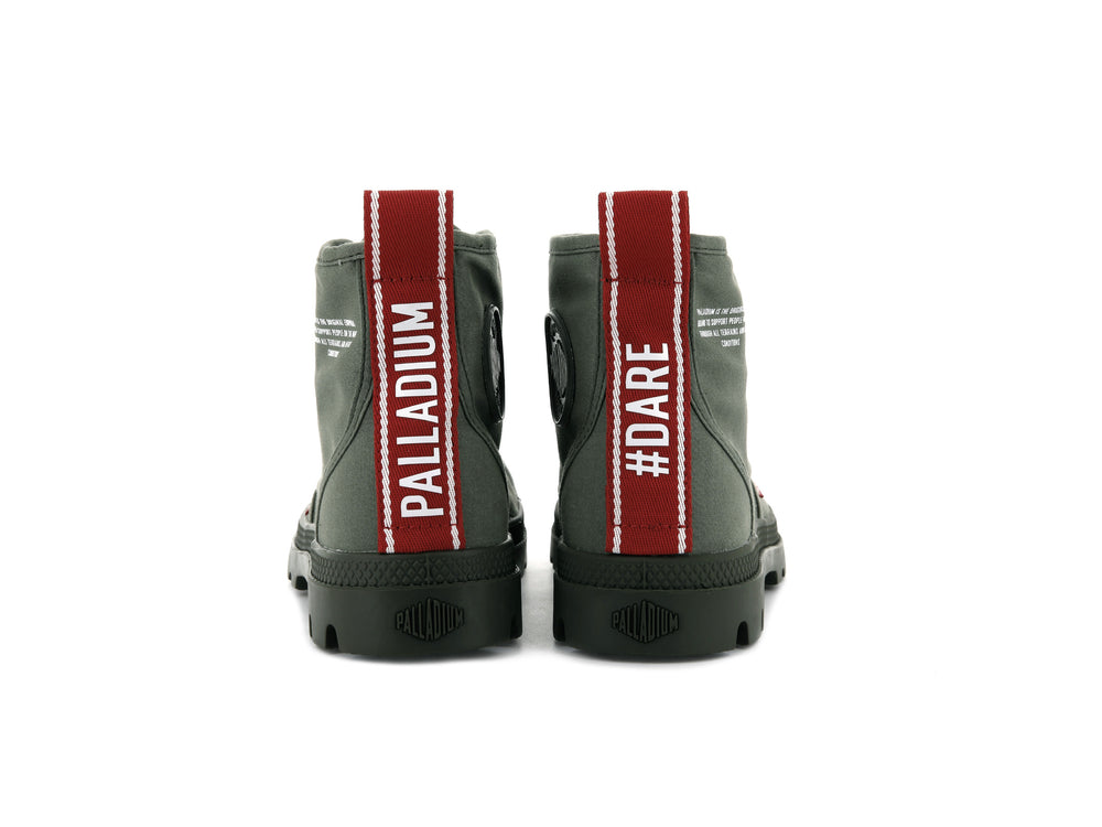 Botas Palladium PAMPA HI DARE Hombre Verde Oliva | Ecuador-71092