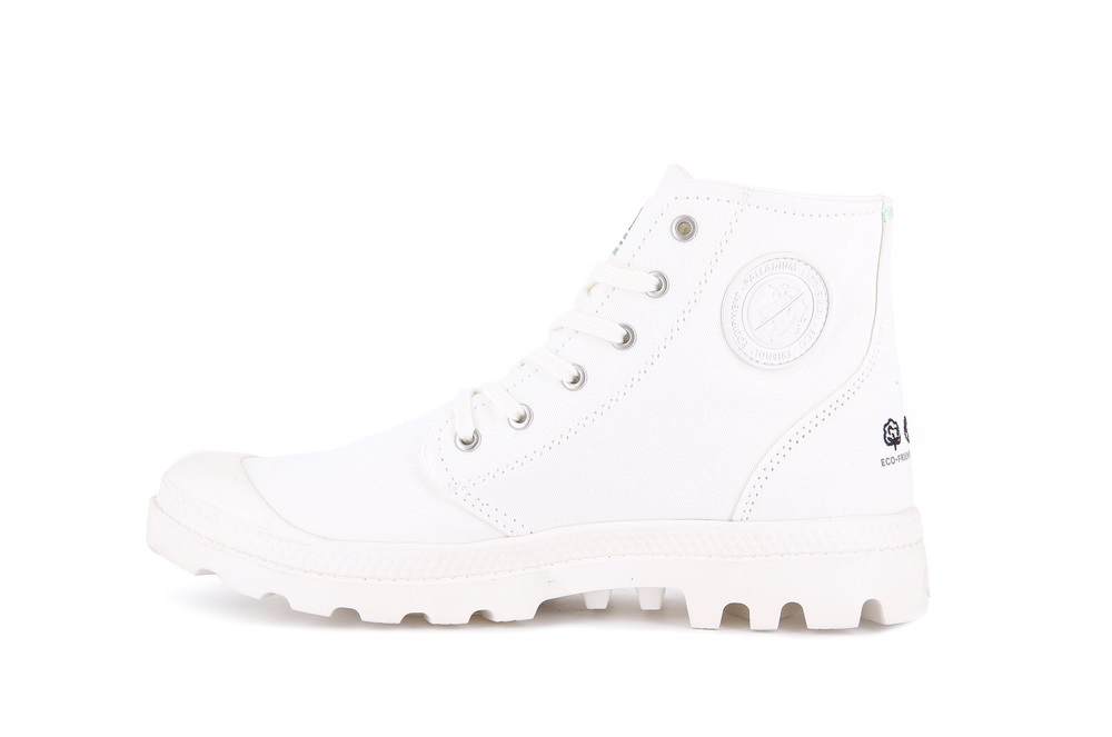 Botas Palladium PAMPA HI ORGANIC II Hombre Blancas | Ecuador-91653