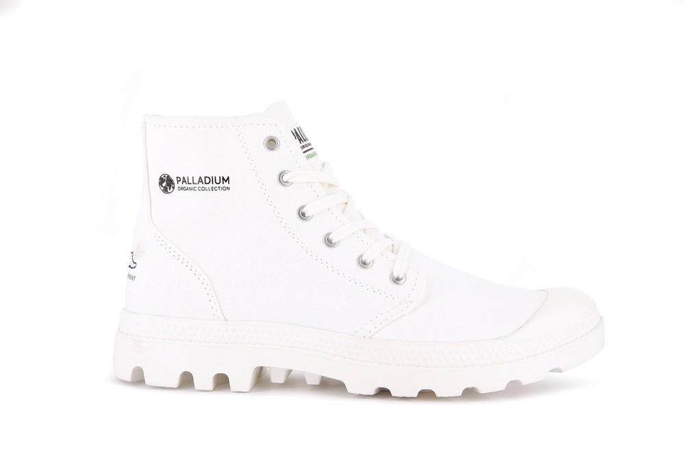 Botas Palladium PAMPA HI ORGANIC II Hombre Blancas | Ecuador-91653