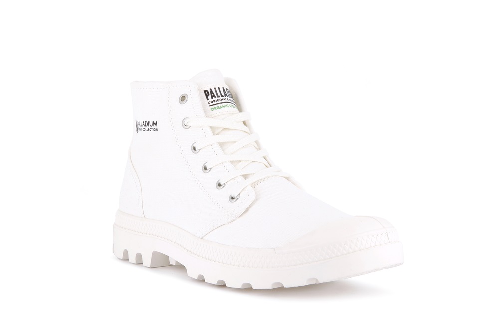 Botas Palladium PAMPA HI ORGANIC II Mujer Blancas | Ecuador-15207