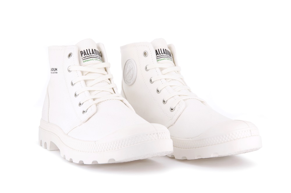 Botas Palladium PAMPA HI ORGANIC II Mujer Blancas | Ecuador-15207