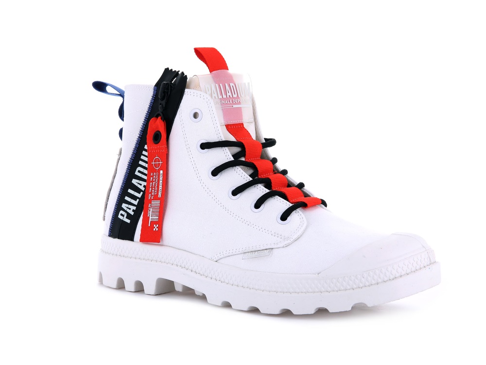 Botas Palladium PAMPA HI TICKET TO EARTH Hombre Blancas | Ecuador-01387