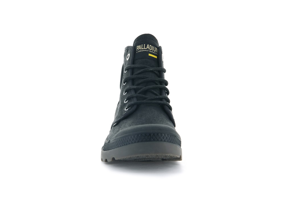 Botas Palladium PAMPA HI WAX Hombre Negras | Ecuador-80635