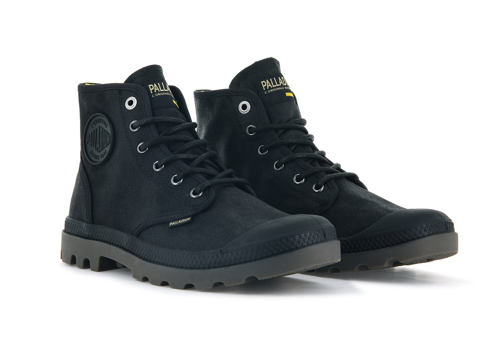 Botas Palladium PAMPA HI WAX Hombre Negras | Ecuador-80635