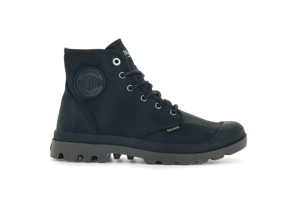 Botas Palladium PAMPA HI WAX Hombre Negras | Ecuador-80635