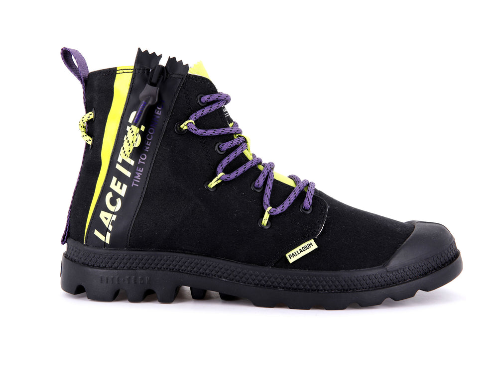 Botas Palladium PAMPA LITE LACE IT Hombre Negras Verde Claro | Ecuador-85216