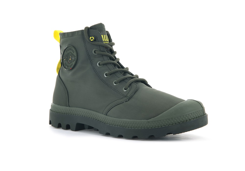 Botas Palladium PAMPA RECYCLE WATERPROOF+ 2 Hombre Verde Oliva | Ecuador-23507