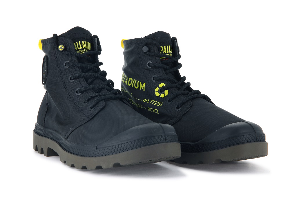 Botas Palladium PAMPA RECYCLE WATERPROOF+ 2 Hombre Negras | Ecuador-50617