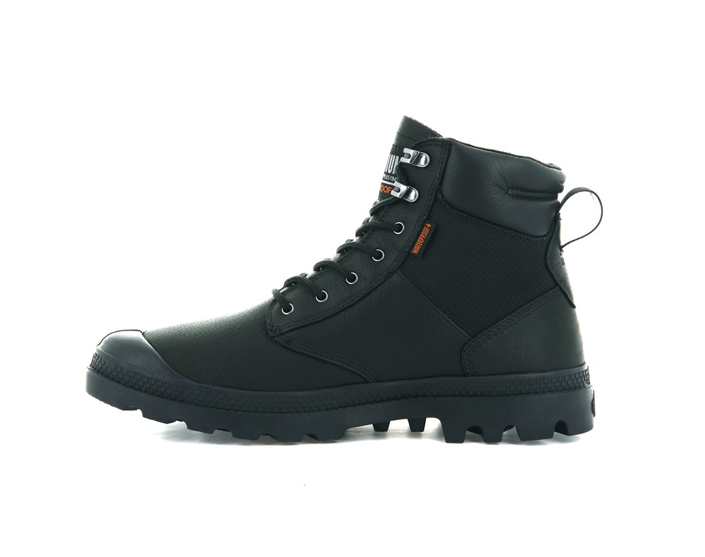 Botas Palladium PAMPA SHIELD WP+ LTH Hombre Negras | Ecuador-48752