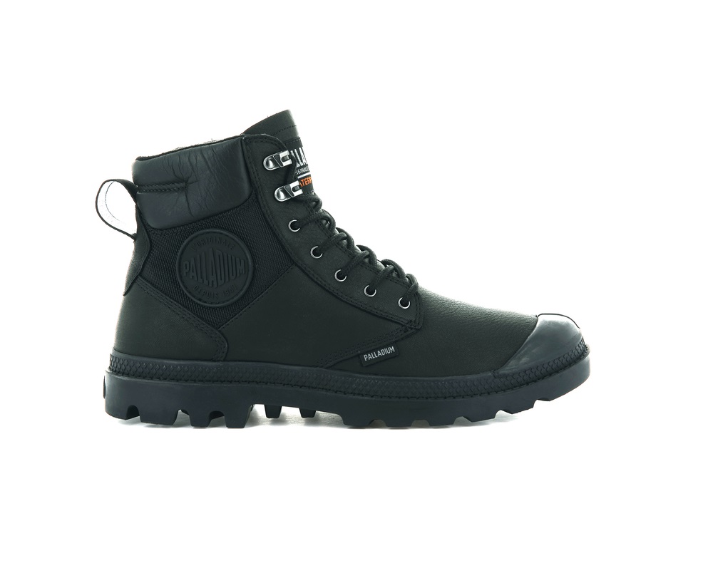 Botas Palladium PAMPA SHIELD WP+ LTH Hombre Negras | Ecuador-48752