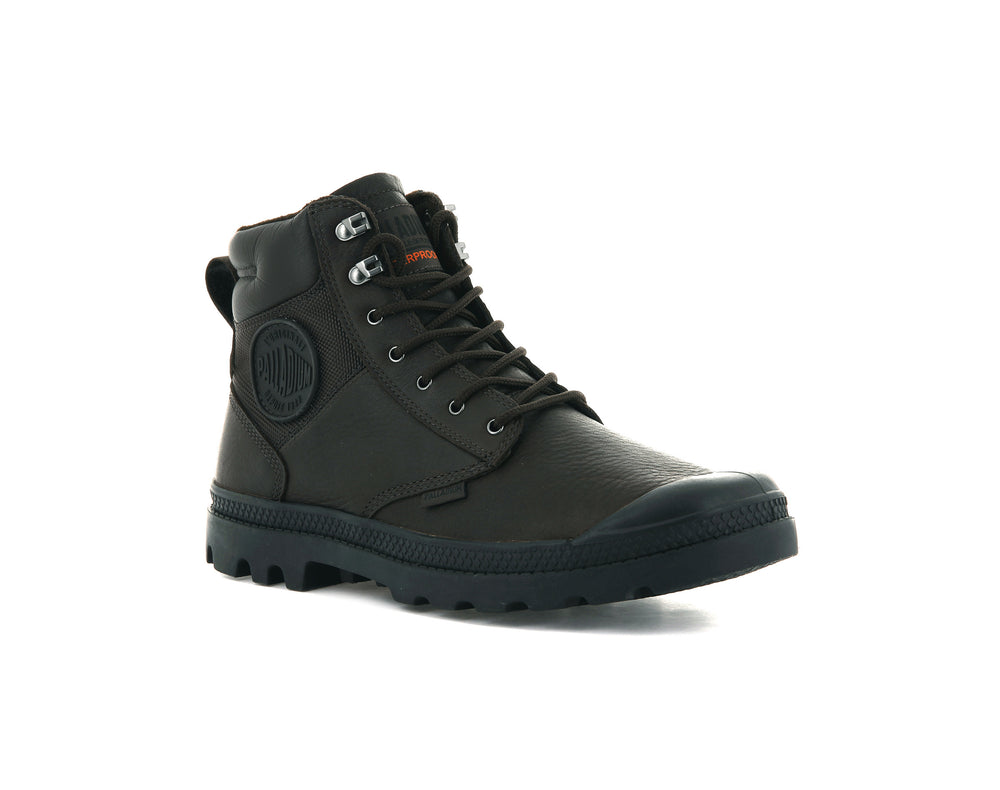 Botas Palladium PAMPA SHIELD WP+ LTH Hombre Marrones Oscuro | Ecuador-82704