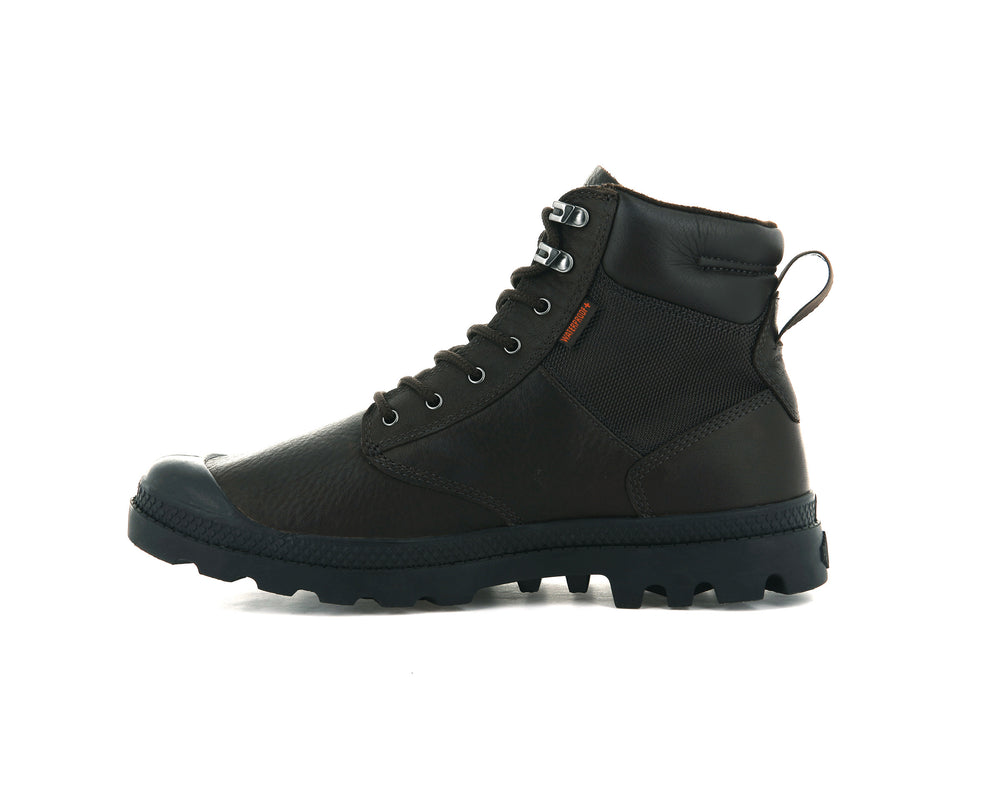 Botas Palladium PAMPA SHIELD WP+ LTH Hombre Marrones Oscuro | Ecuador-82704