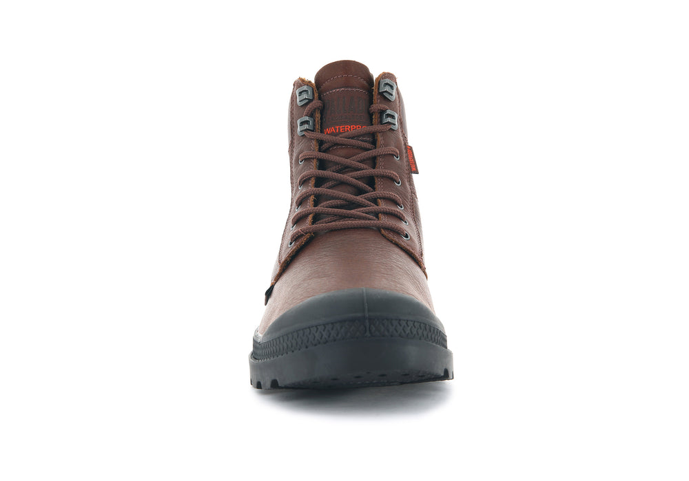 Botas Palladium PAMPA SHIELD WP+ LTH Mujer Mahogany | Ecuador-40958