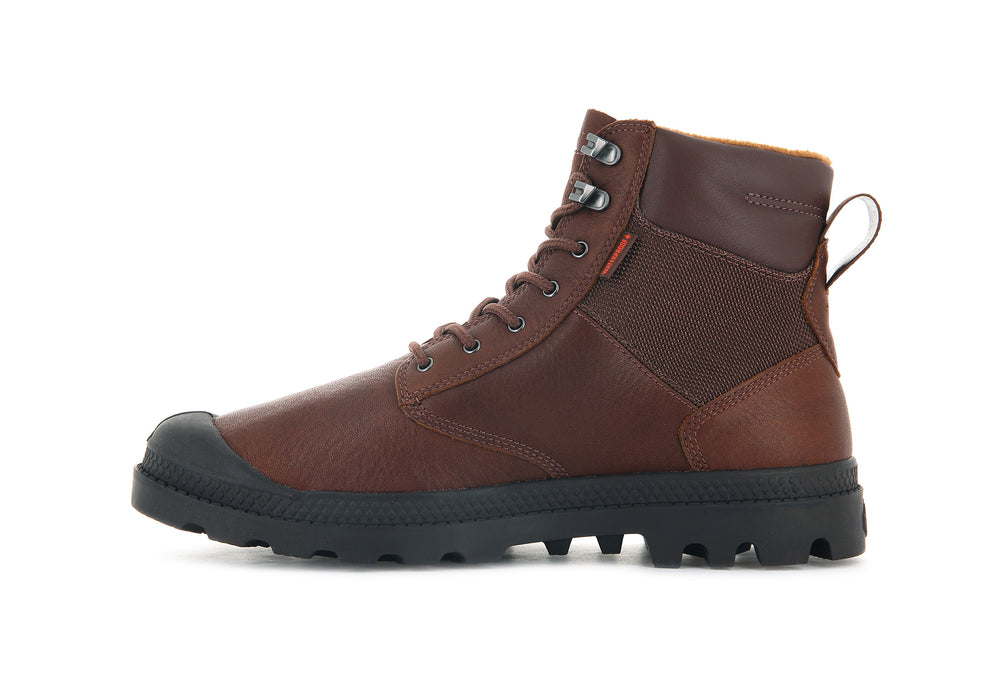 Botas Palladium PAMPA SHIELD WP+ LTH Mujer Mahogany | Ecuador-40958