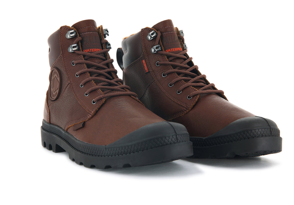 Botas Palladium PAMPA SHIELD WP+ LTH Mujer Mahogany | Ecuador-40958