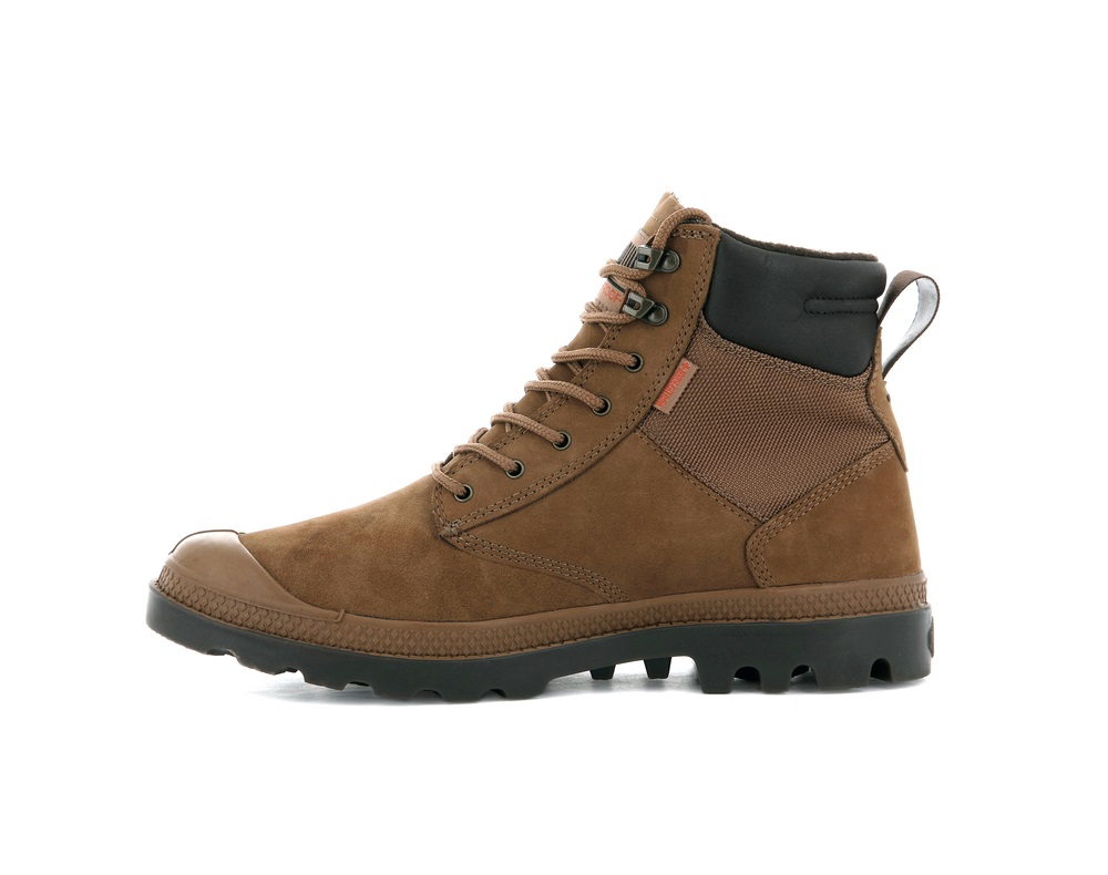 Botas Palladium PAMPA SHIELD WP+ LUX Hombre Mahogany | Ecuador-45013