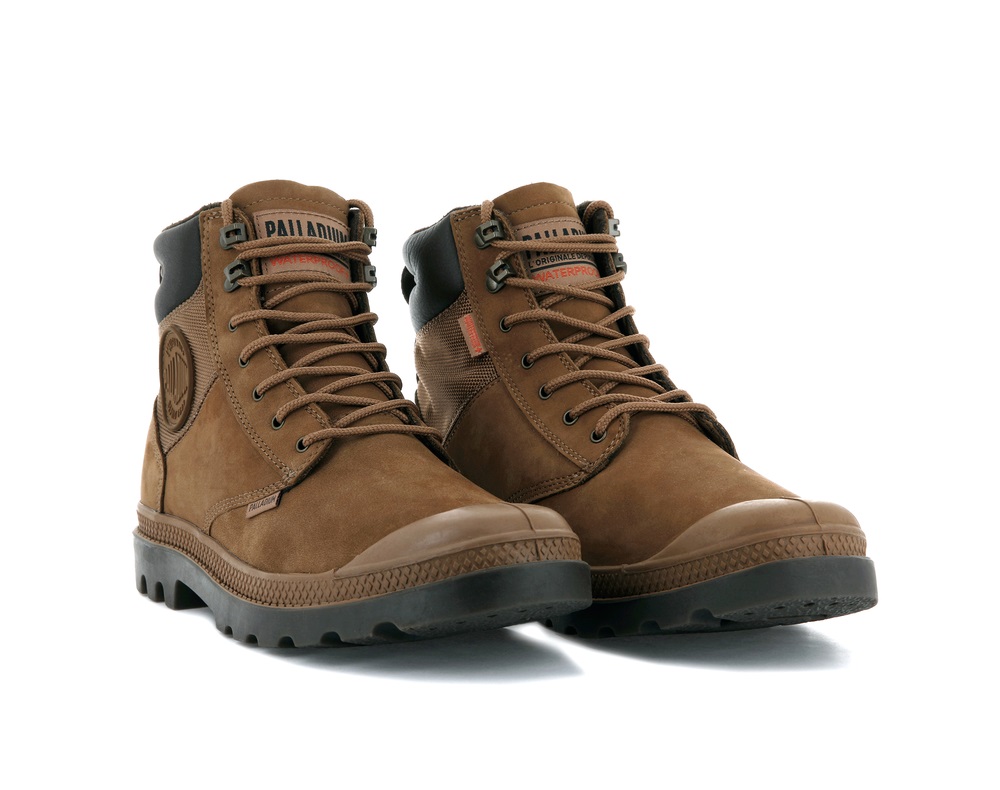 Botas Palladium PAMPA SHIELD WP+ LUX Hombre Mahogany | Ecuador-45013