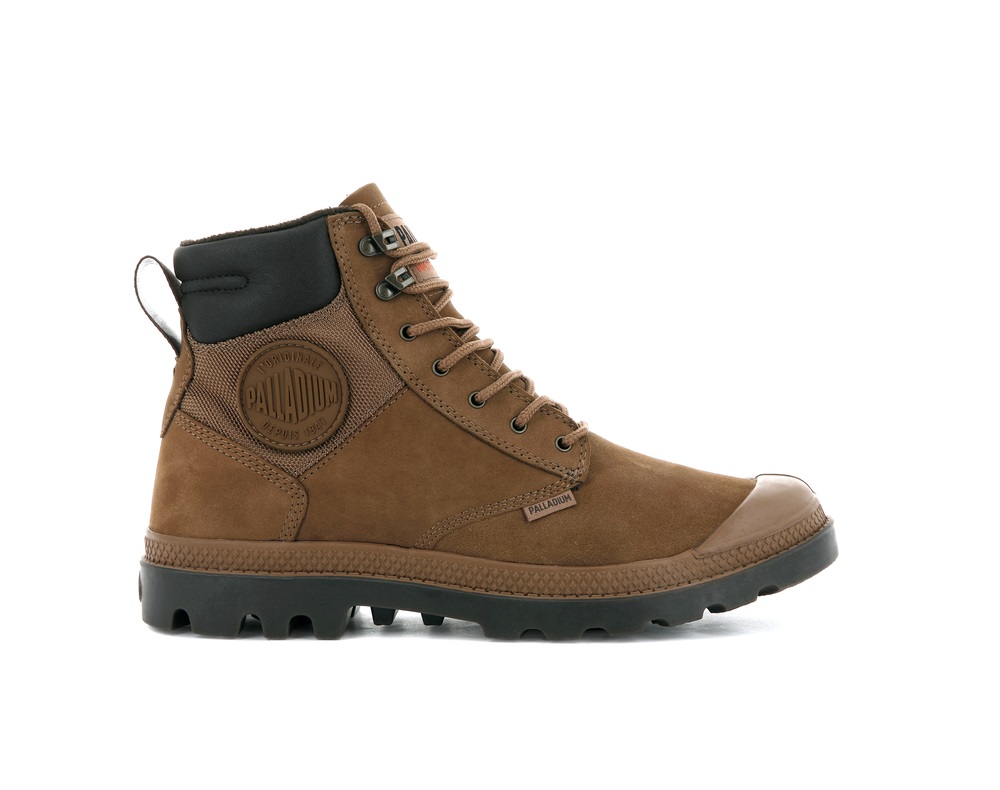 Botas Palladium PAMPA SHIELD WP+ LUX Hombre Mahogany | Ecuador-45013