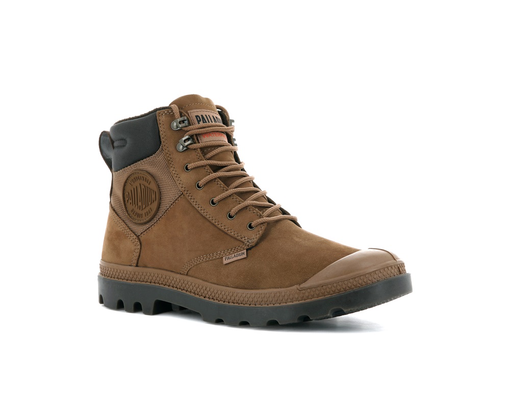 Botas Palladium PAMPA SHIELD WP+ LUX Mujer Mahogany | Ecuador-58342