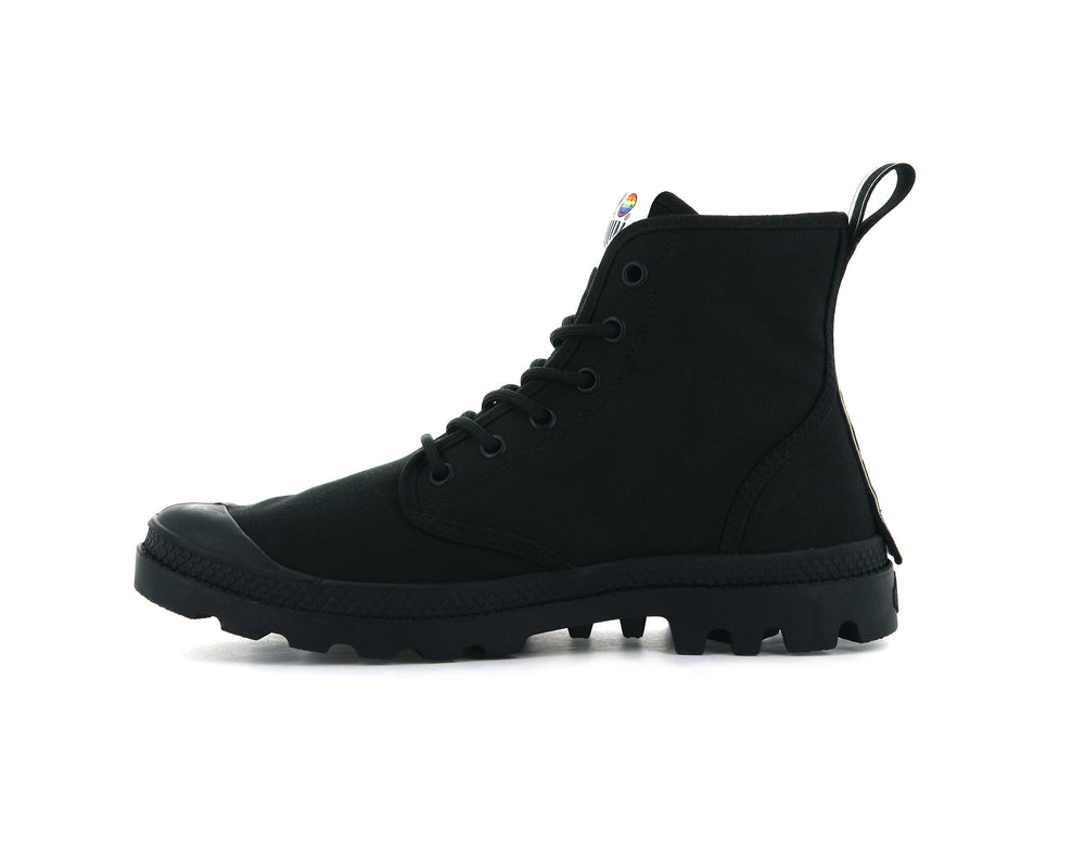 Botas Palladium PAMPA SMILEY PRIDE Hombre Negras | Ecuador-87340