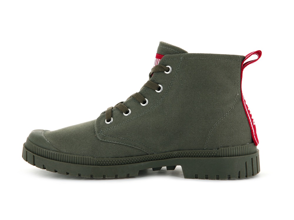 Botas Palladium PAMPA SP20 DARE Hombre Verde Oliva | Ecuador-32516