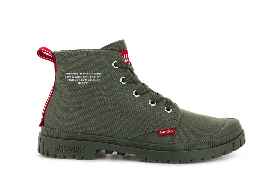 Botas Palladium PAMPA SP20 DARE Hombre Verde Oliva | Ecuador-32516