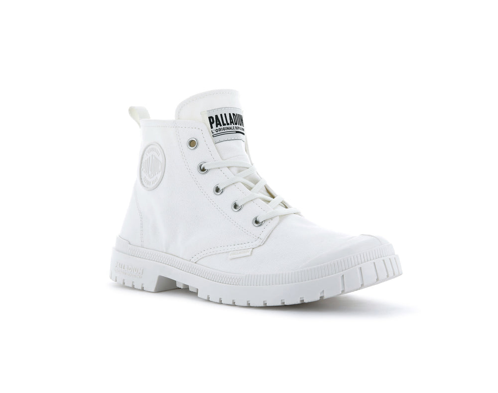 Botas Palladium PAMPA SP20 HI CANVAS Hombre Blancas | Ecuador-46309