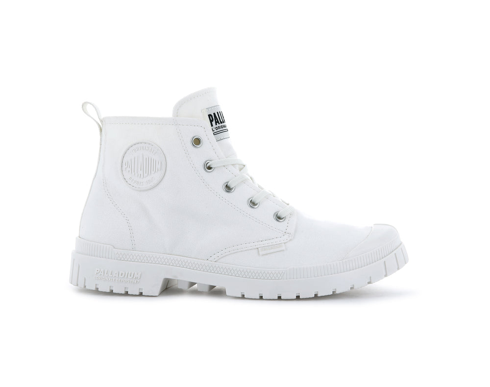 Botas Palladium PAMPA SP20 HI CANVAS Hombre Blancas | Ecuador-46309