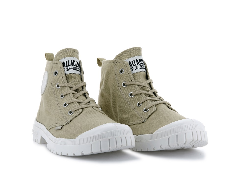 Botas Palladium PAMPA SP20 HI CANVAS Hombre Warm Sand | Ecuador-47382