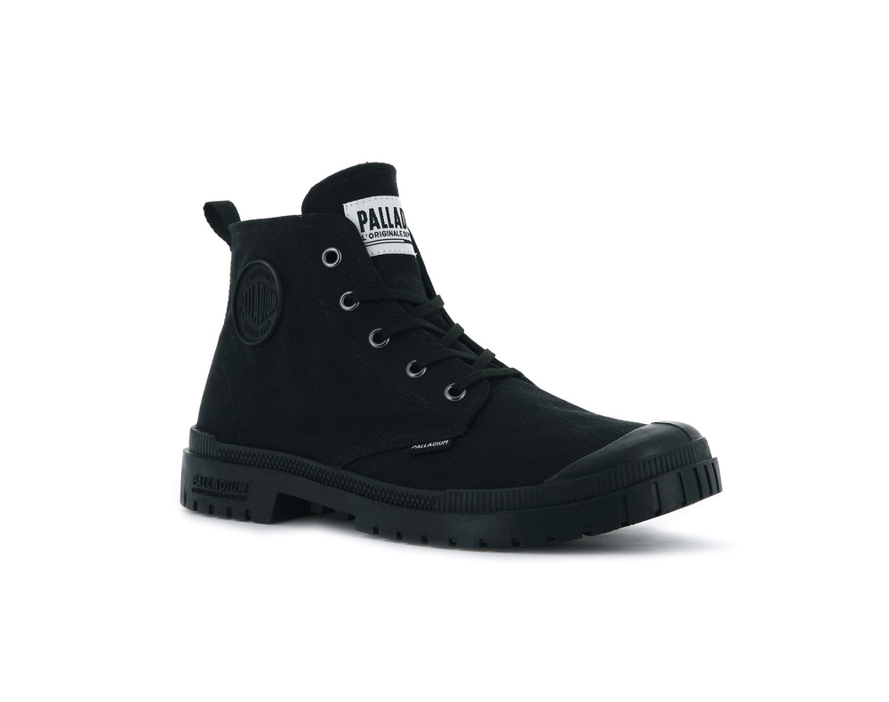 Botas Palladium PAMPA SP20 HI CANVAS Hombre Negras | Ecuador-82605