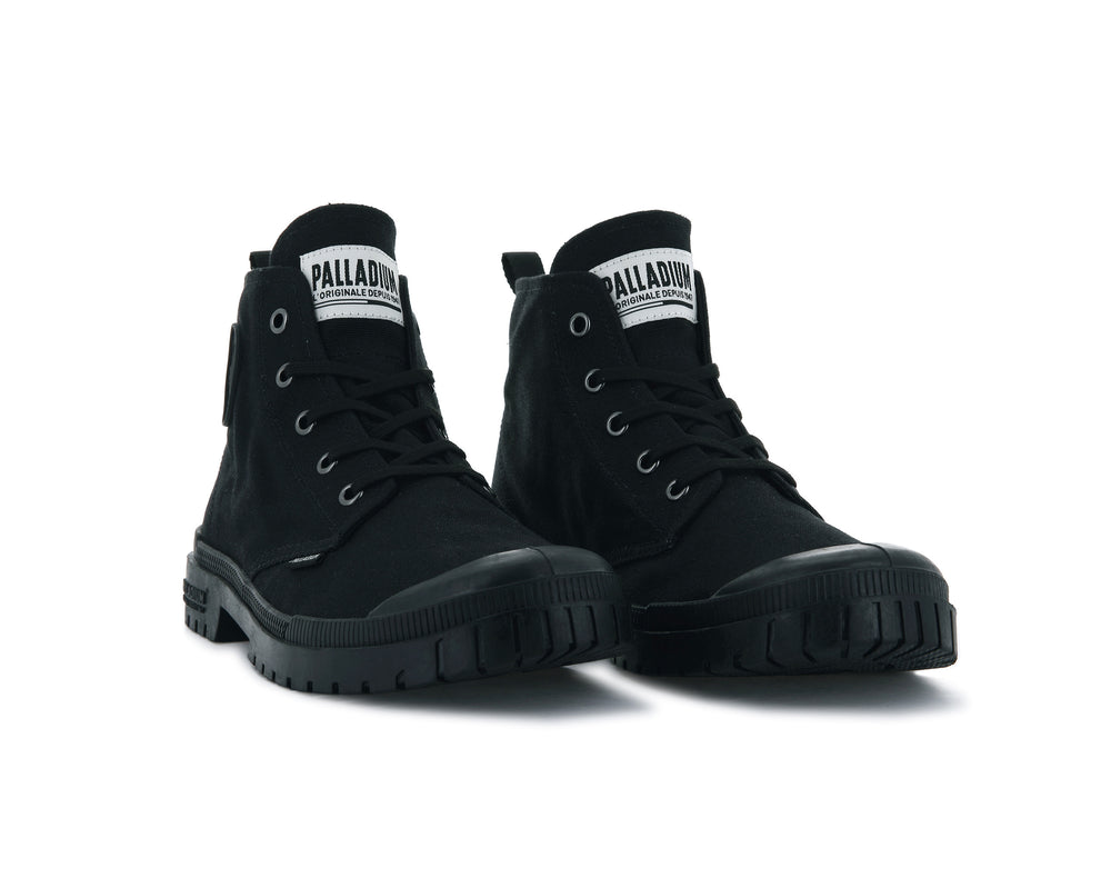 Botas Palladium PAMPA SP20 HI CANVAS Hombre Negras | Ecuador-82605