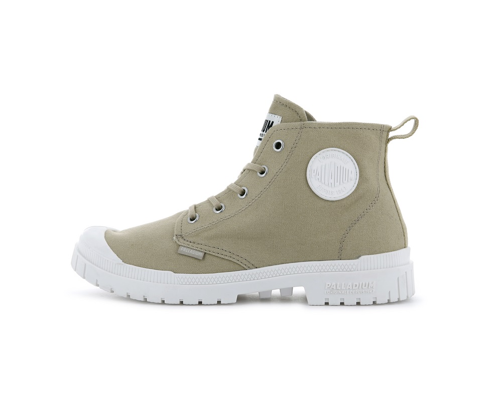 Botas Palladium PAMPA SP20 HI CANVAS Mujer Warm Sand | Ecuador-31976